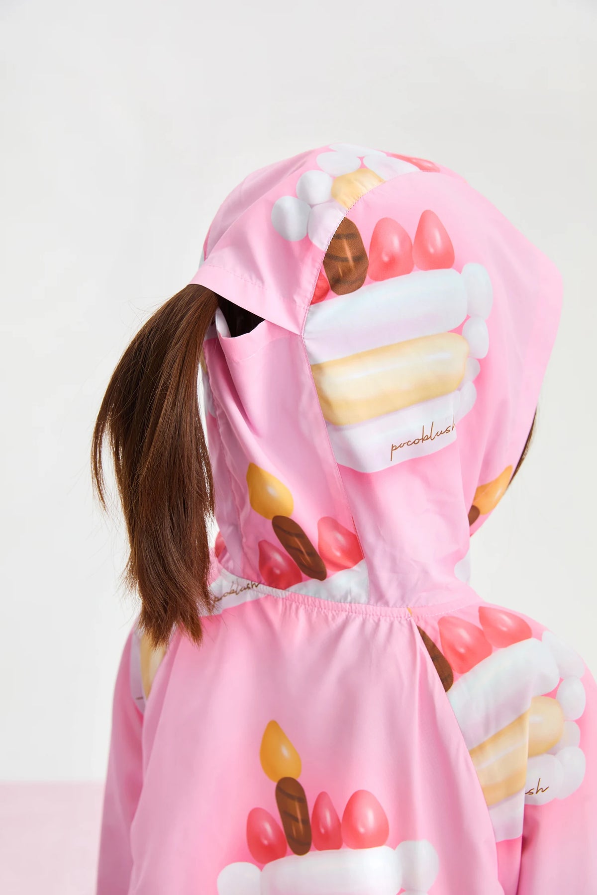 Balloon Cake Lightweight Hooded Jacket by Poco Blush, image 11