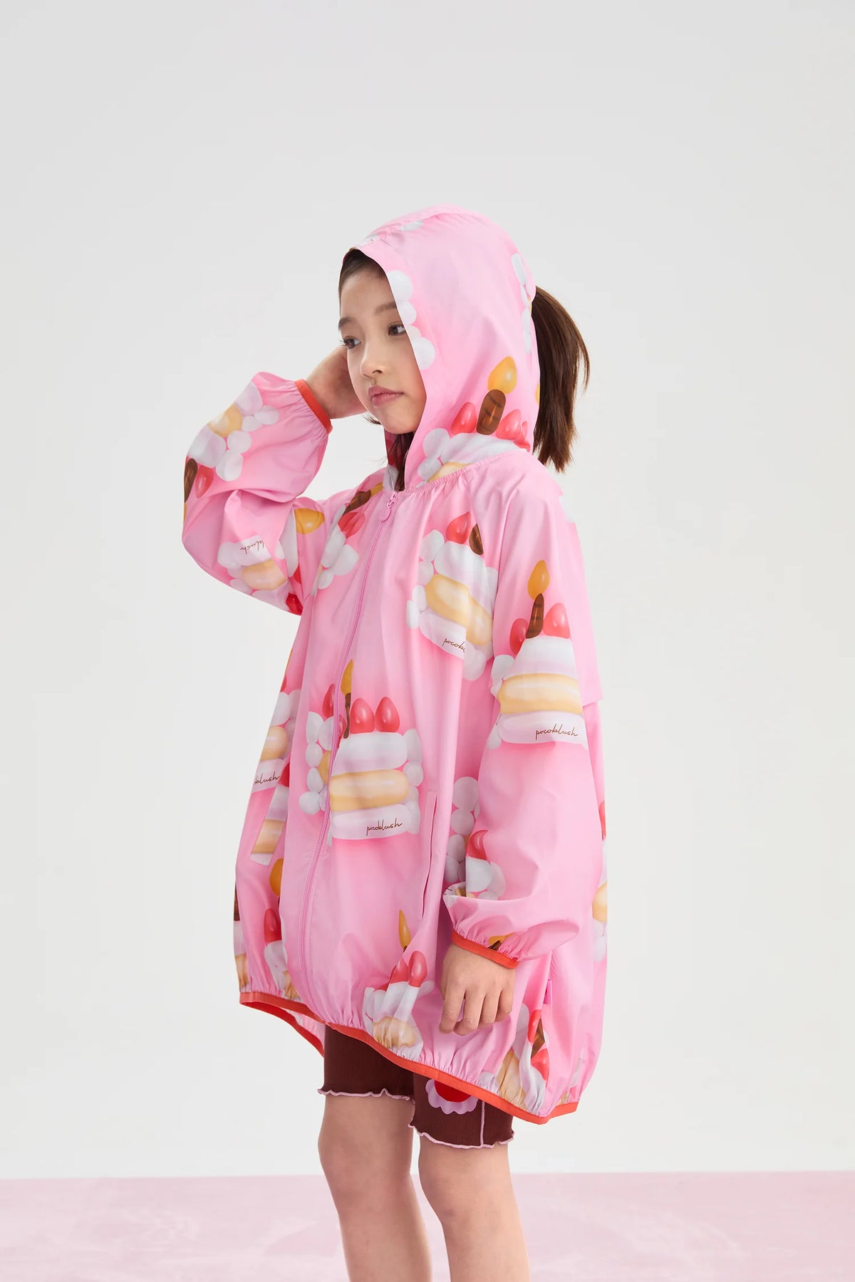 Balloon Cake Lightweight Hooded Jacket by Poco Blush, image 8