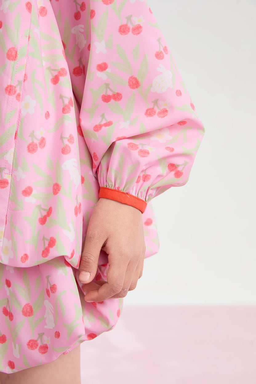 Cherry Blossom Sea Dope-Dyed Lightweight Hooded Jacket by Poco Blush, image 9