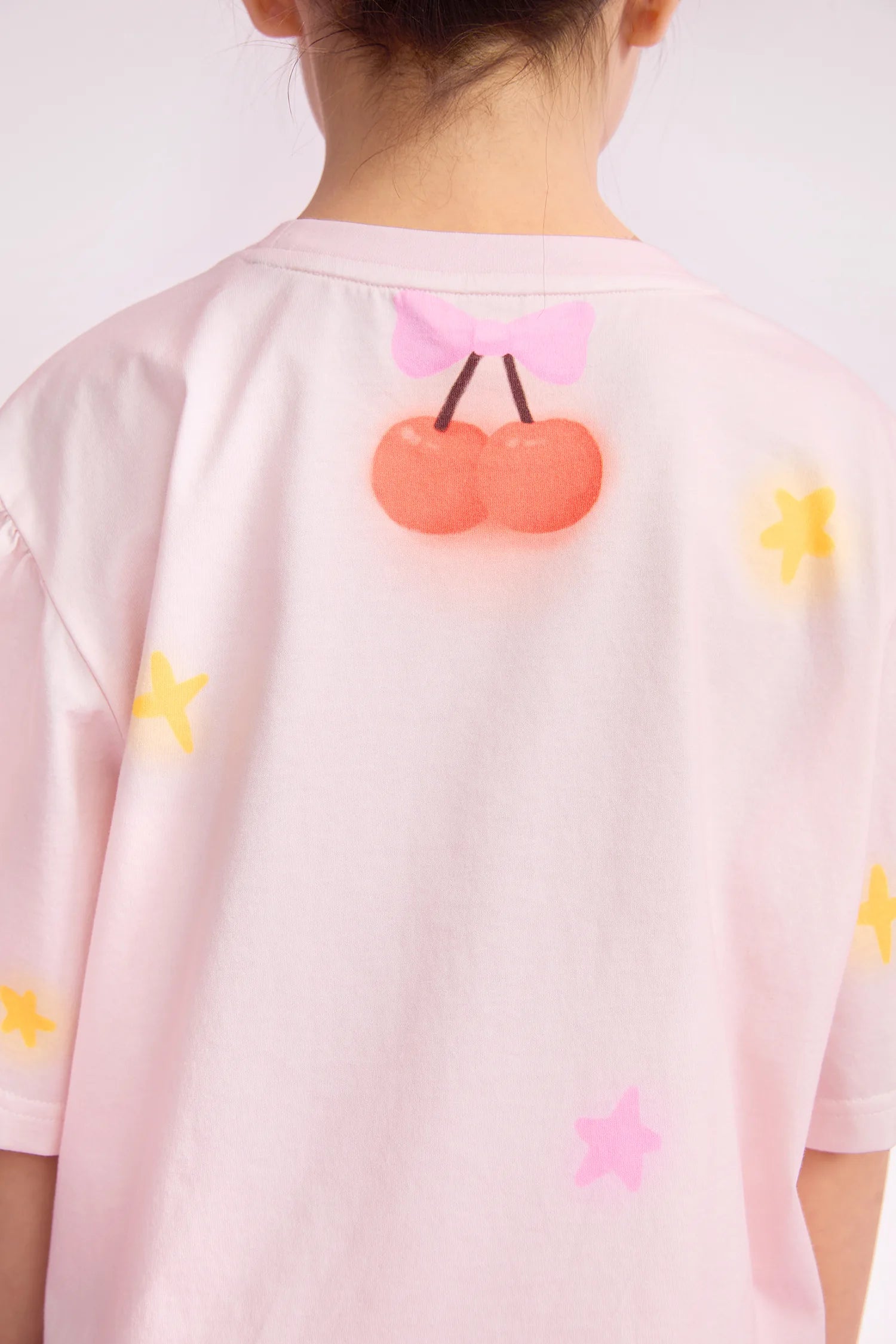 Poco Blush Lucky Cherry Tie-Dye Printed T-Shirt