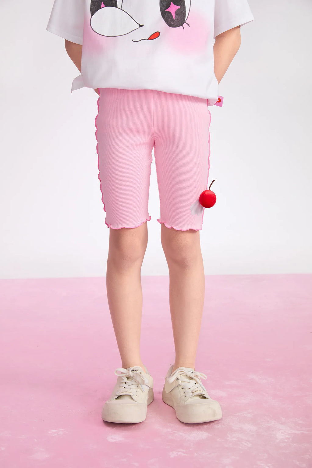 Poco Blush Little Sweet Ruffle Cycling Shorts