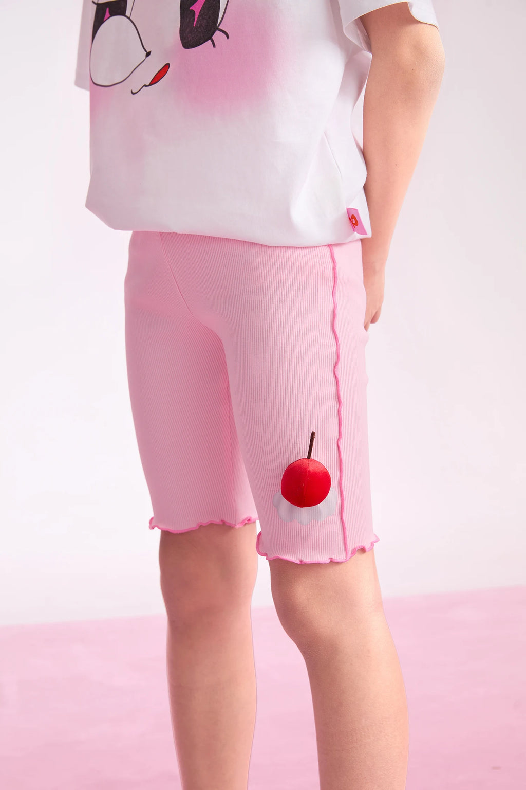 Poco Blush Little Sweet Ruffle Cycling Shorts