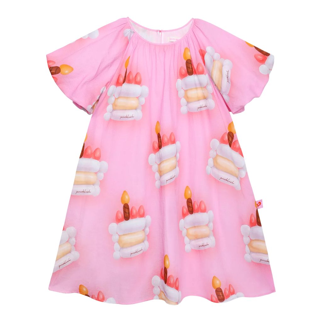 Balloon Cake Printed Dress by Poco Blush