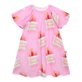 Balloon Cake Printed Dress by Poco Blush
