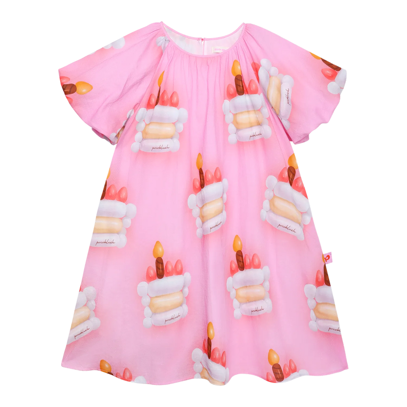 Balloon Cake Printed Dress by Poco Blush