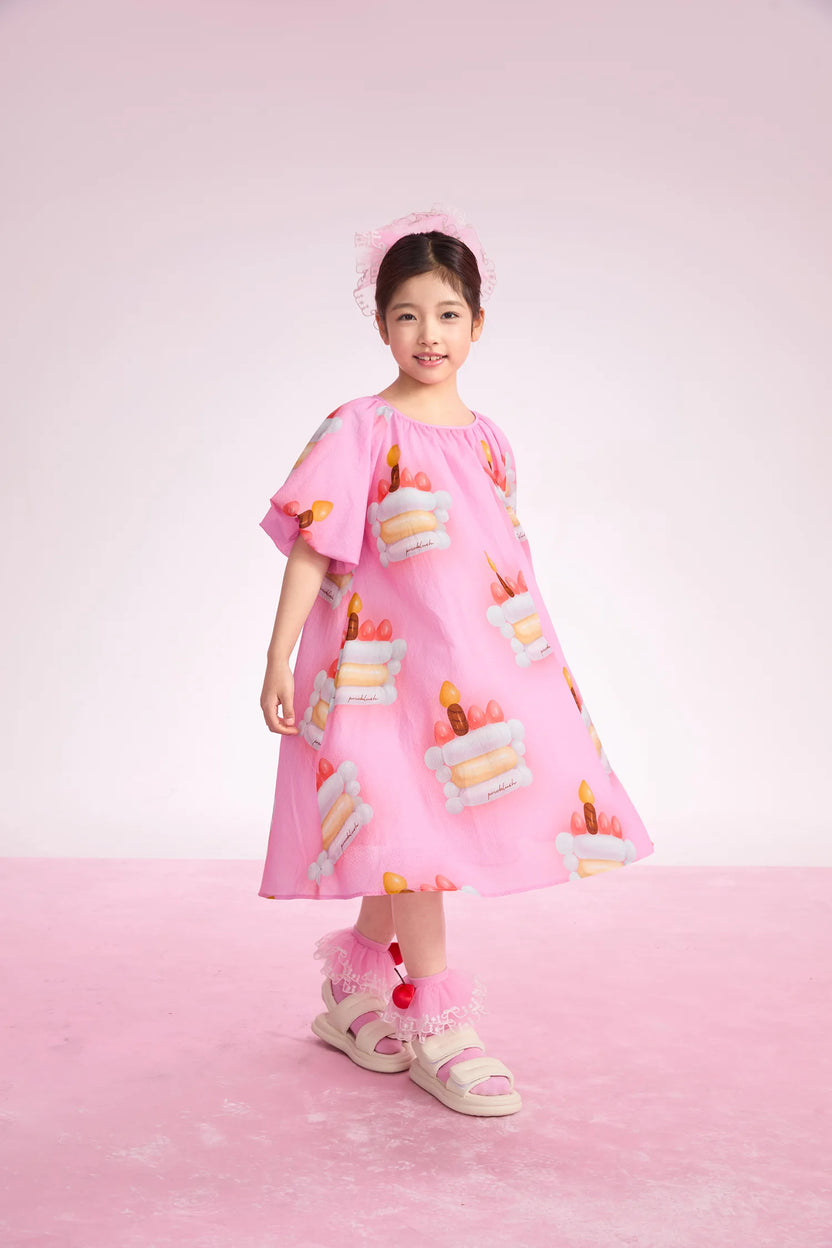 Balloon Cake Printed Dress by Poco Blush, image 2