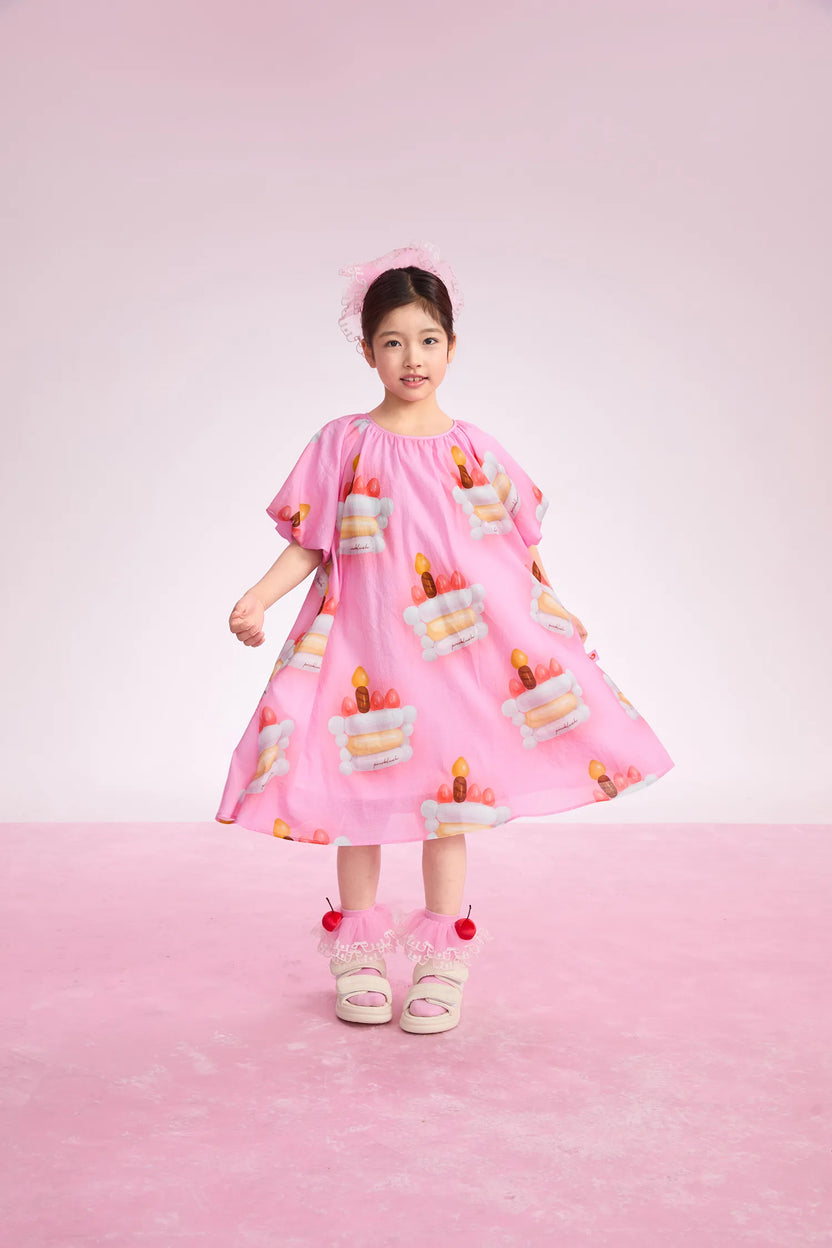 Balloon Cake Printed Dress by Poco Blush, image 4