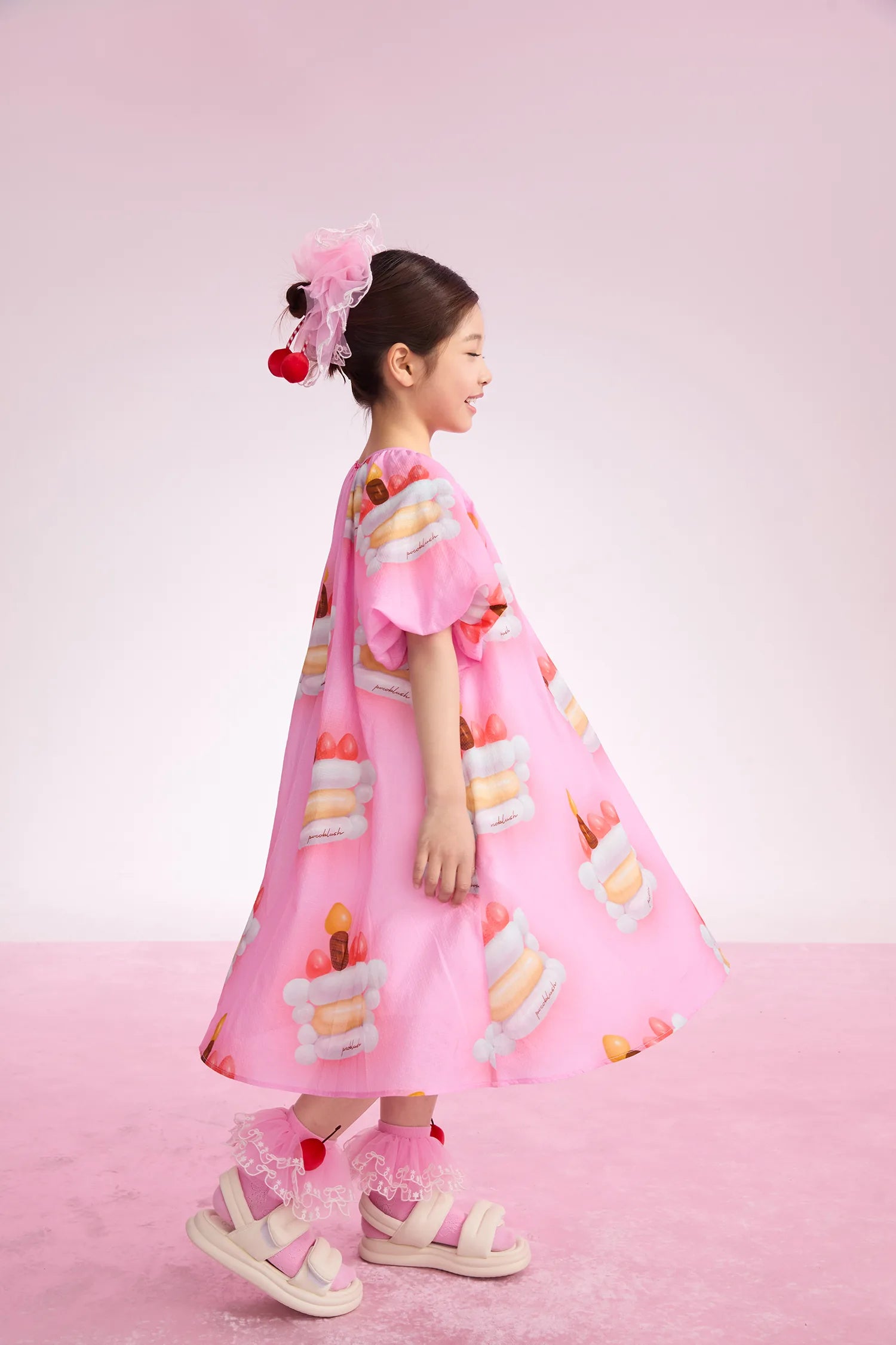 Balloon Cake Printed Dress by Poco Blush, image 6