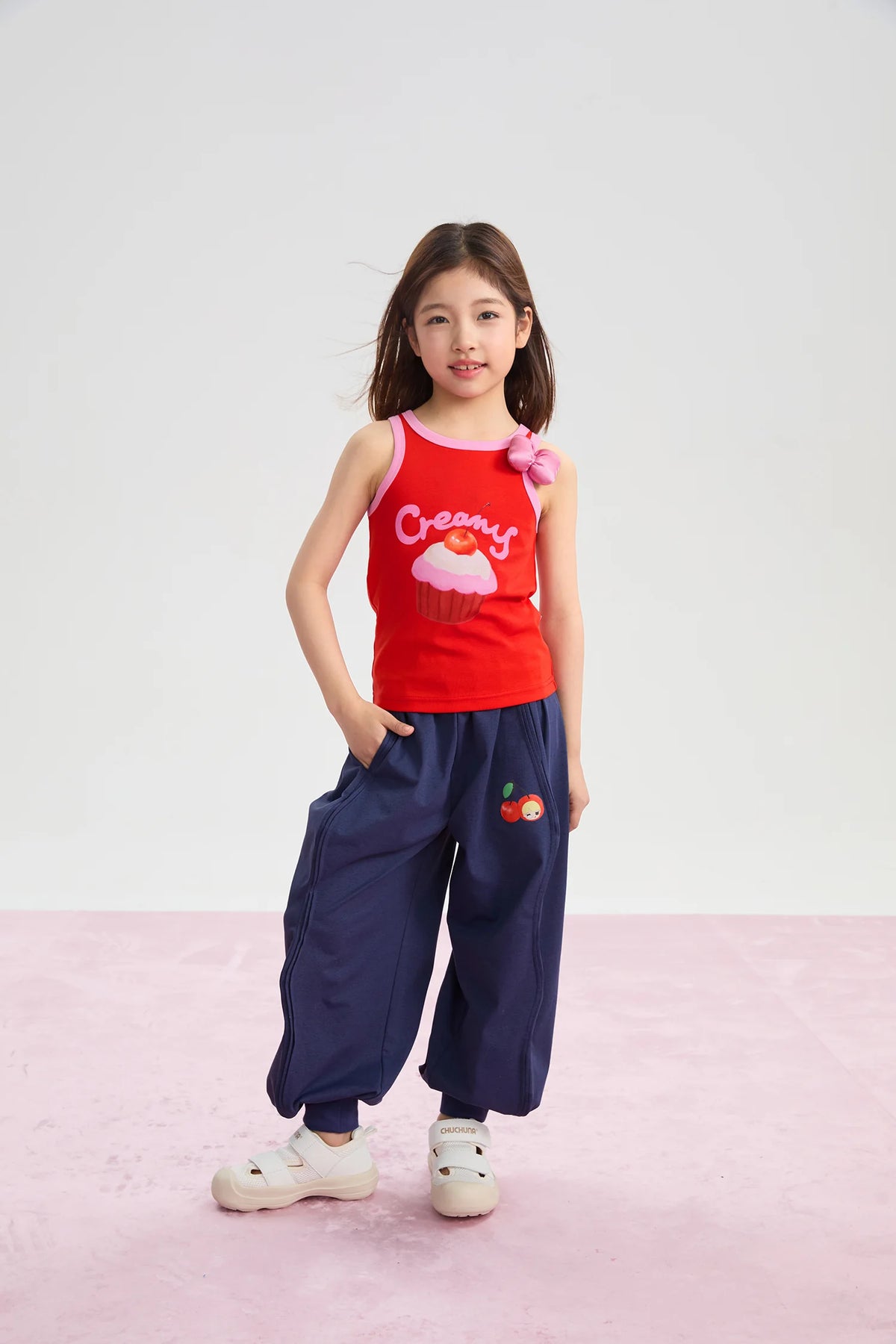 Cherry Cream Knitted Printed Tank Top by Poco Blush, image 7