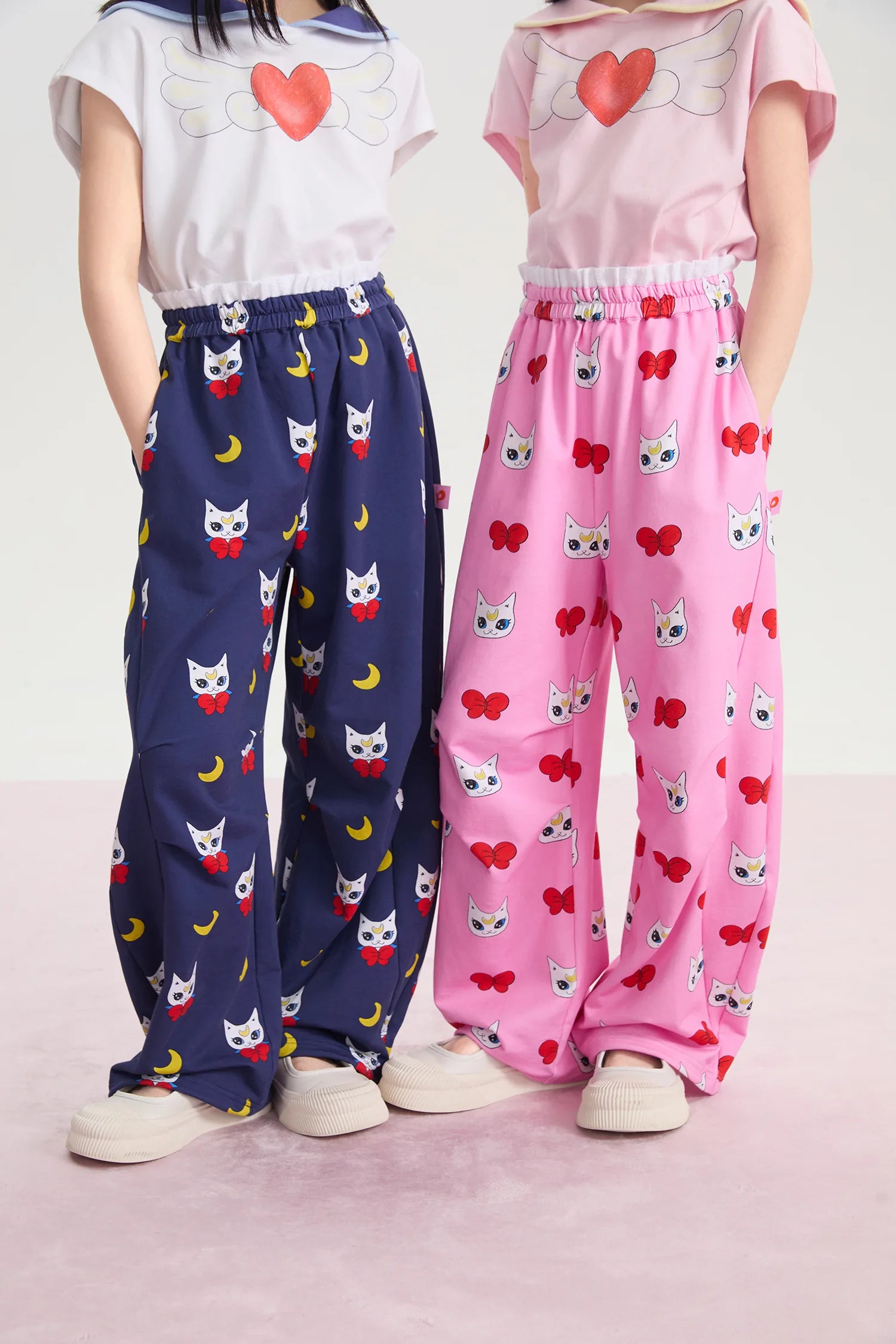 Meow Warrior Printed Knit Pants by Poco Blush, image 16