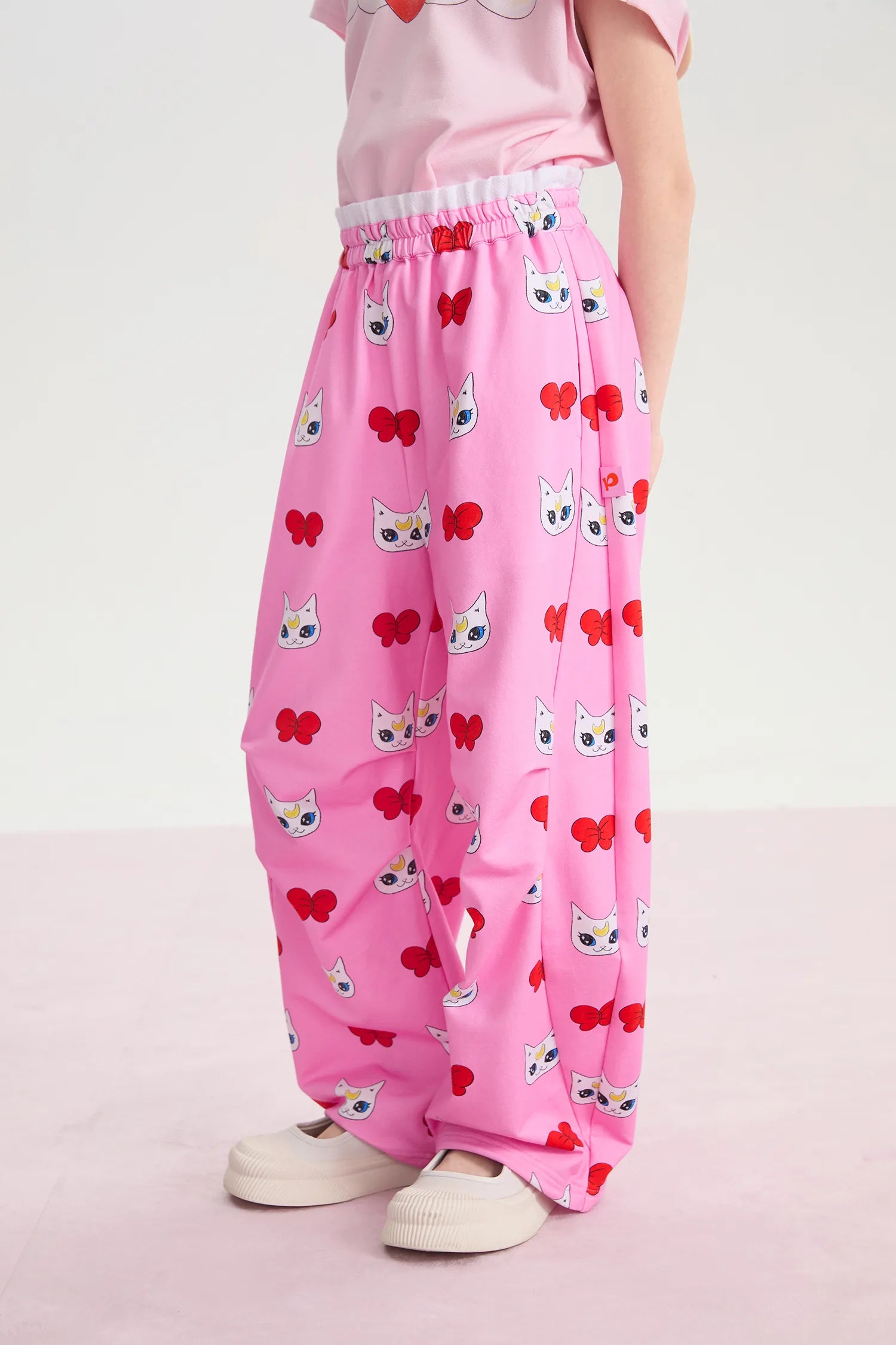 Meow Warrior Printed Knit Pants by Poco Blush, image 8