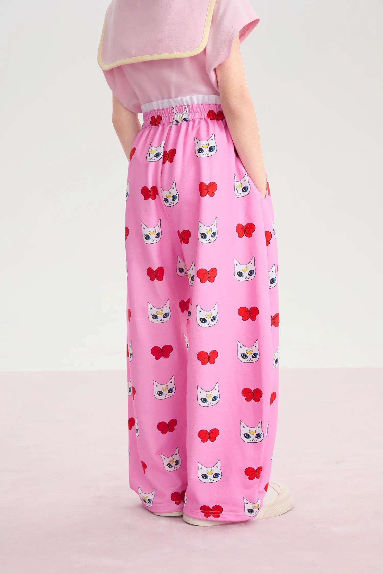 Meow Warrior Printed Knit Pants by Poco Blush, image 12
