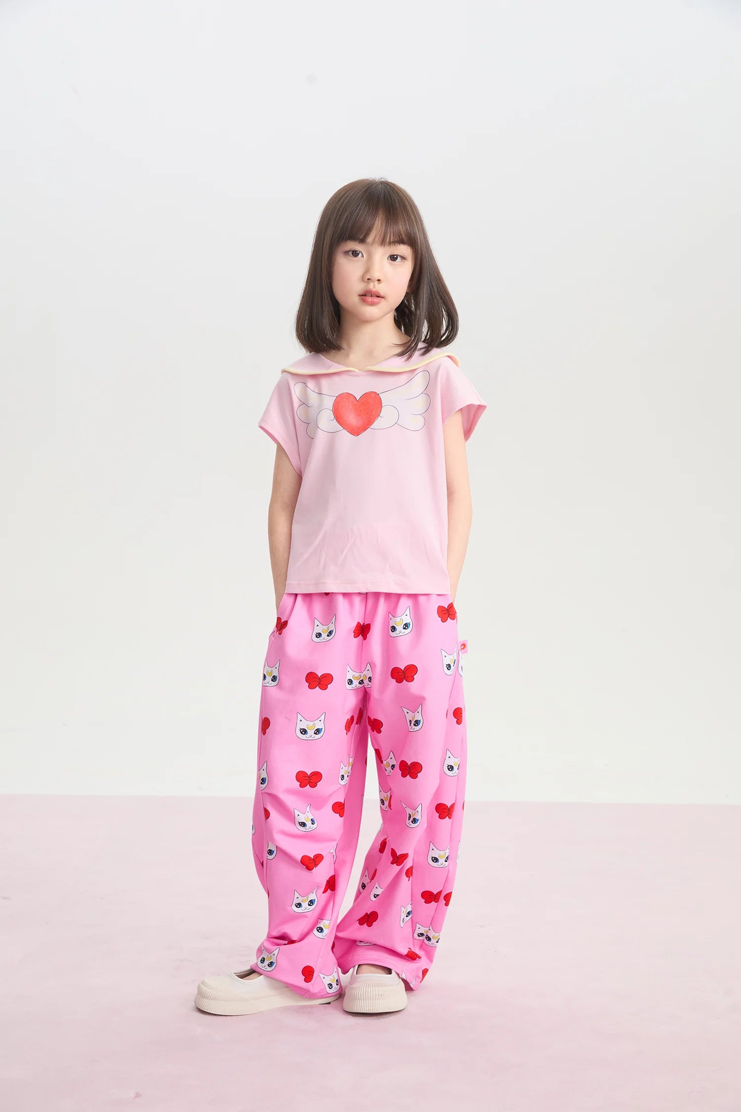 Meow Warrior Printed Knit Pants by Poco Blush, image 14