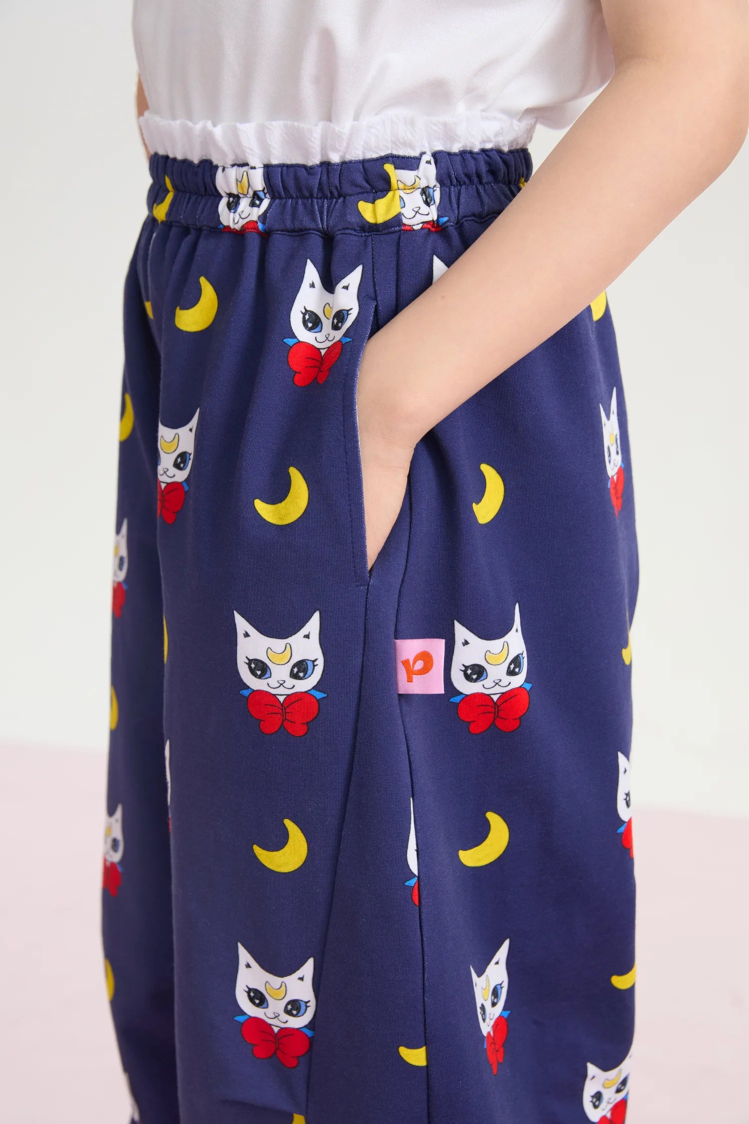 Meow Warrior Printed Knit Pants by Poco Blush, image 15