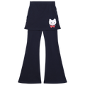 Poco Blush Kitty Warrior Layered Flared Trousers Blue