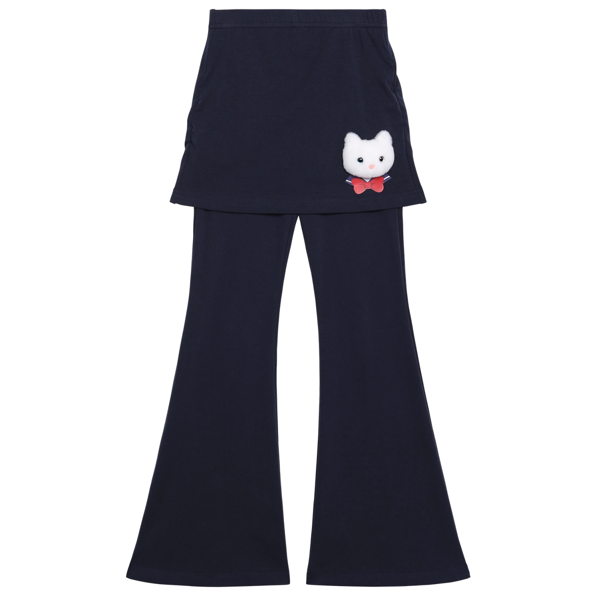 Poco Blush Kitty Warrior Layered Flared Trousers Blue