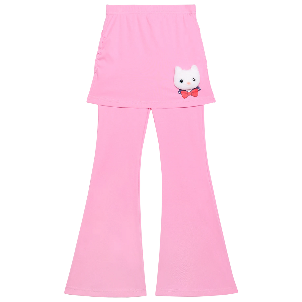 Kitty Warrior Layered Flared Trousers by Poco Blush, image 2