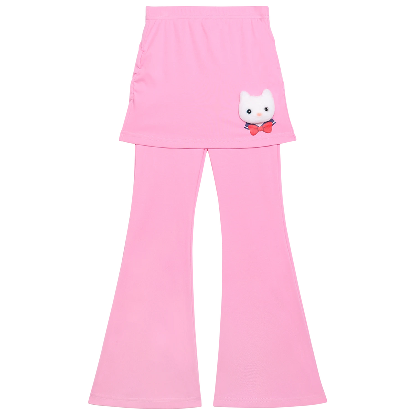 Kitty Warrior Layered Flared Trousers by Poco Blush, image 2
