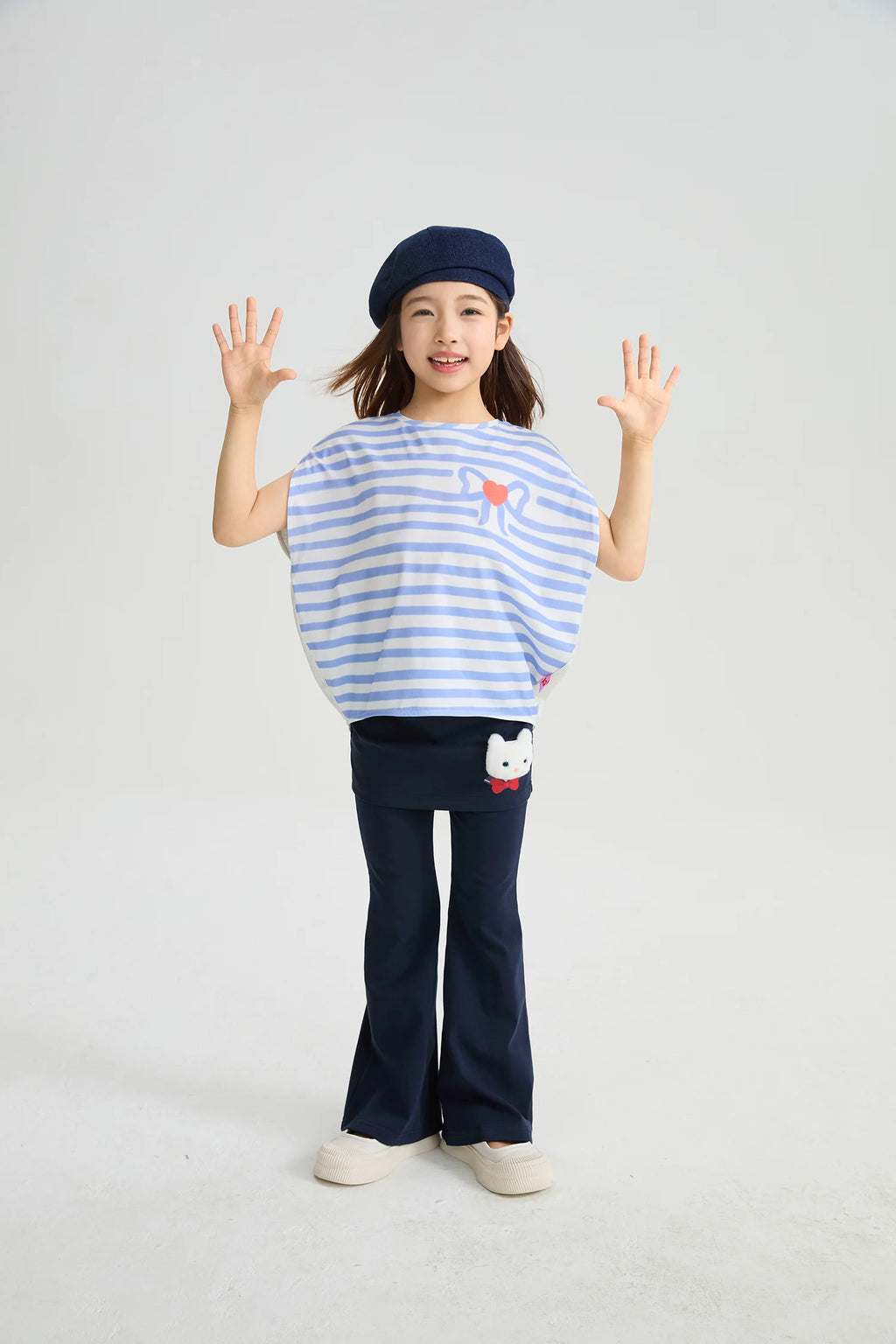 Poco Blush Kitty Warrior Layered Flared Trousers