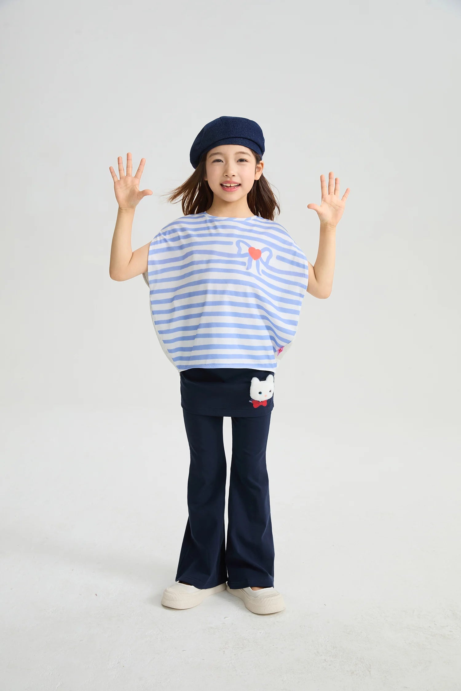 Poco Blush Kitty Warrior Layered Flared Trousers