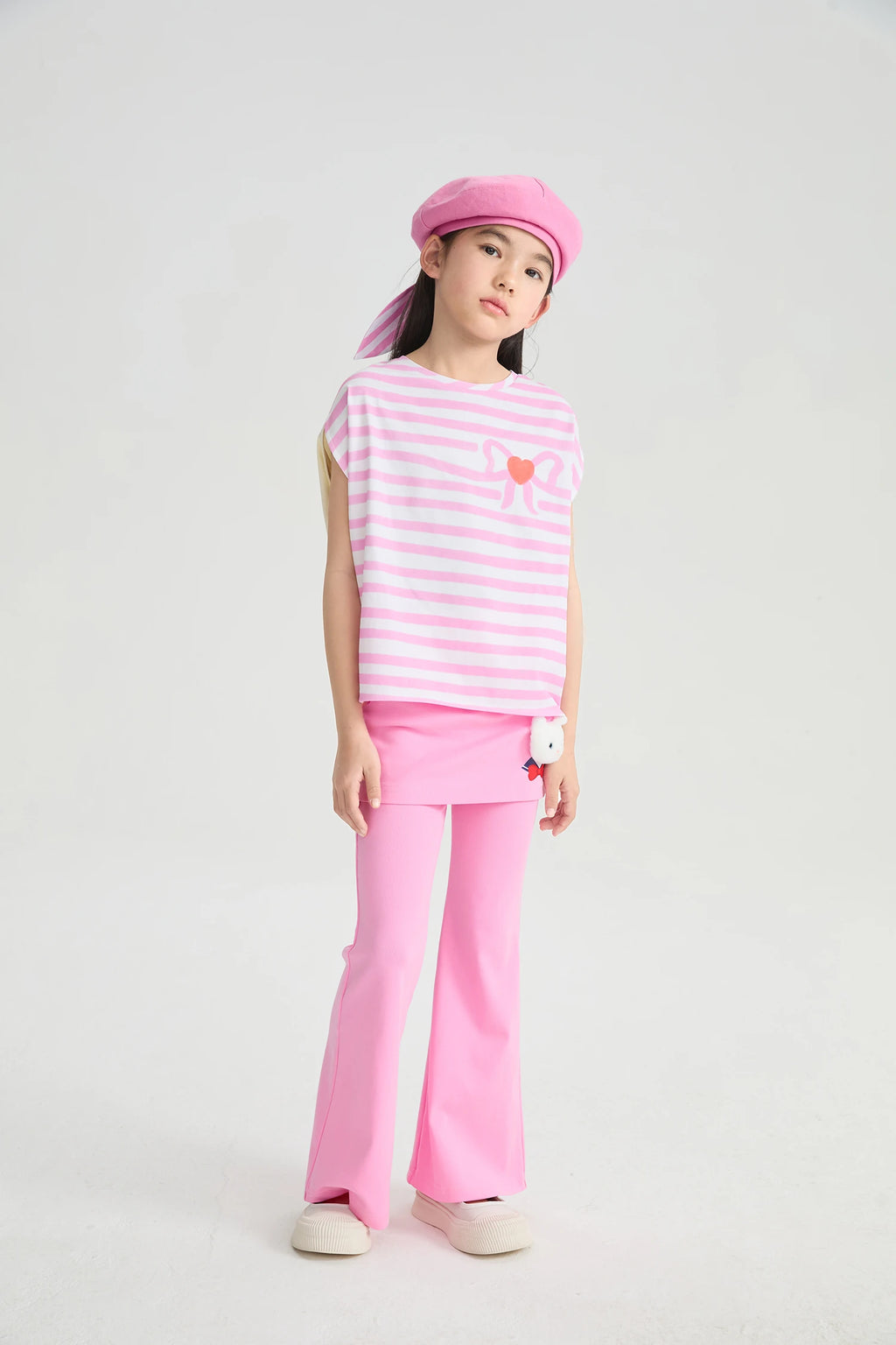 Poco Blush Kitty Warrior Layered Flared Trousers