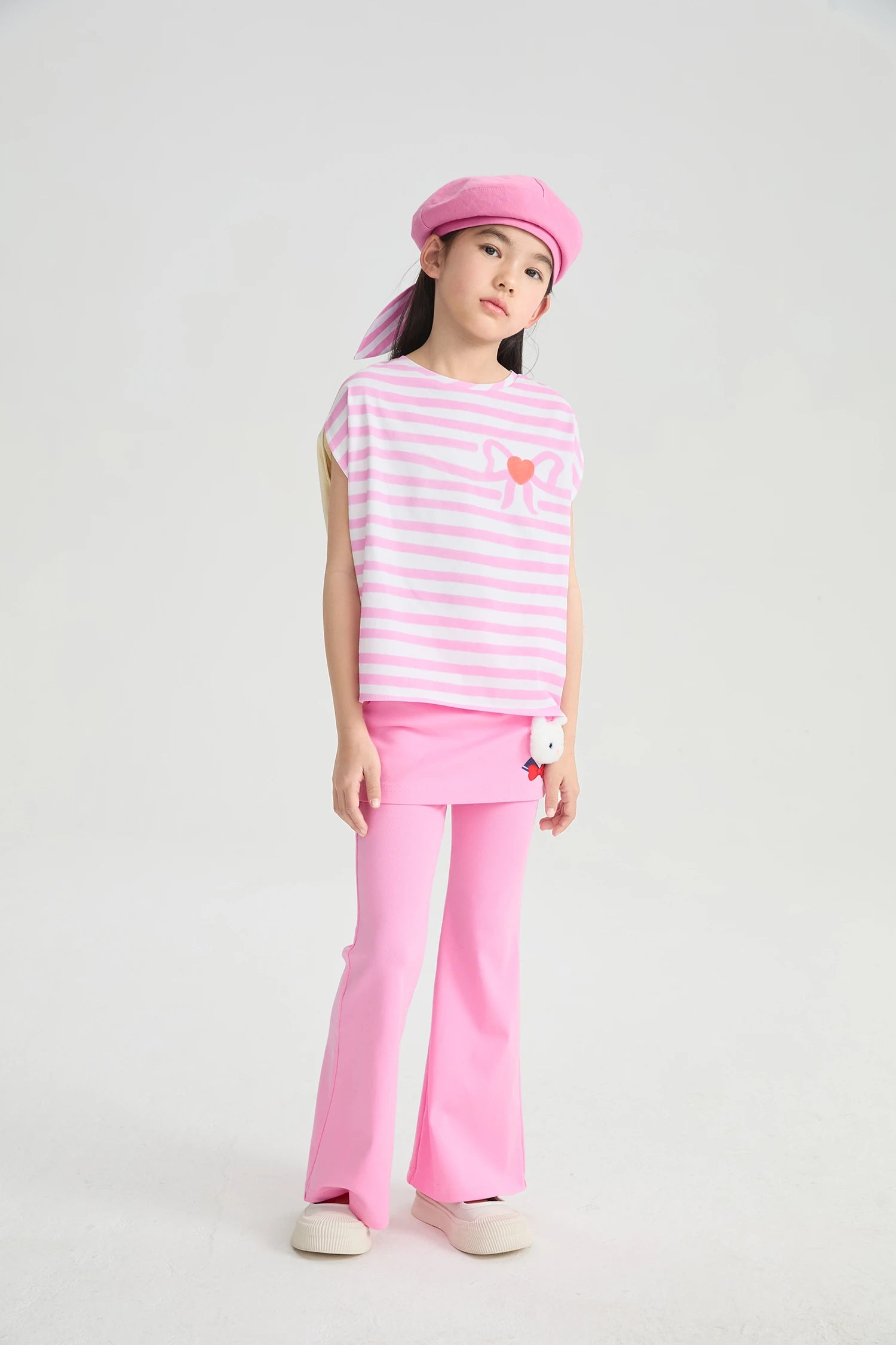 Poco Blush Kitty Warrior Layered Flared Trousers