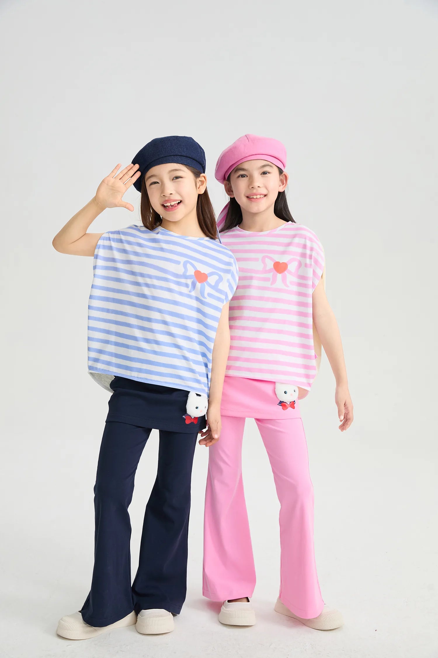 Poco Blush Kitty Warrior Layered Flared Trousers