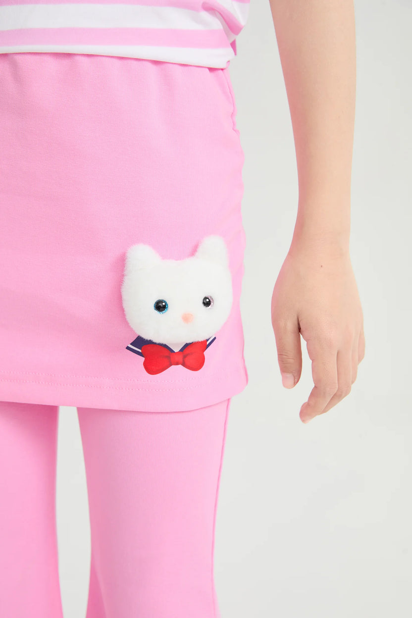 Kitty Warrior Layered Flared Trousers by Poco Blush, image 10