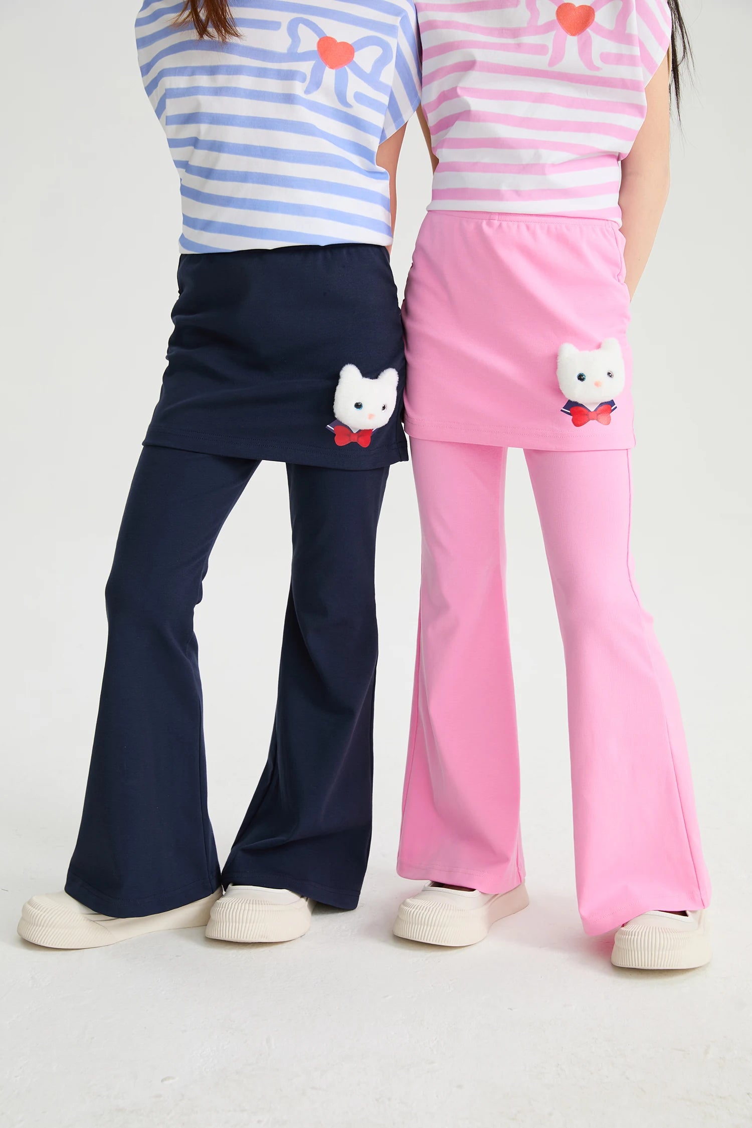Poco Blush Kitty Warrior Layered Flared Trousers