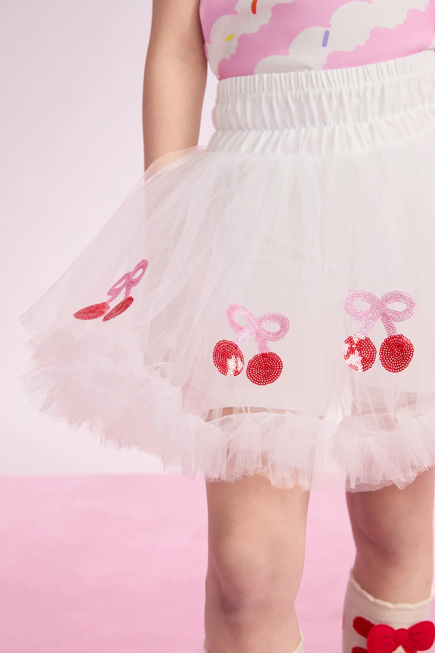 Poco Blush Lucky Cherry Tulle Ballet Skirt