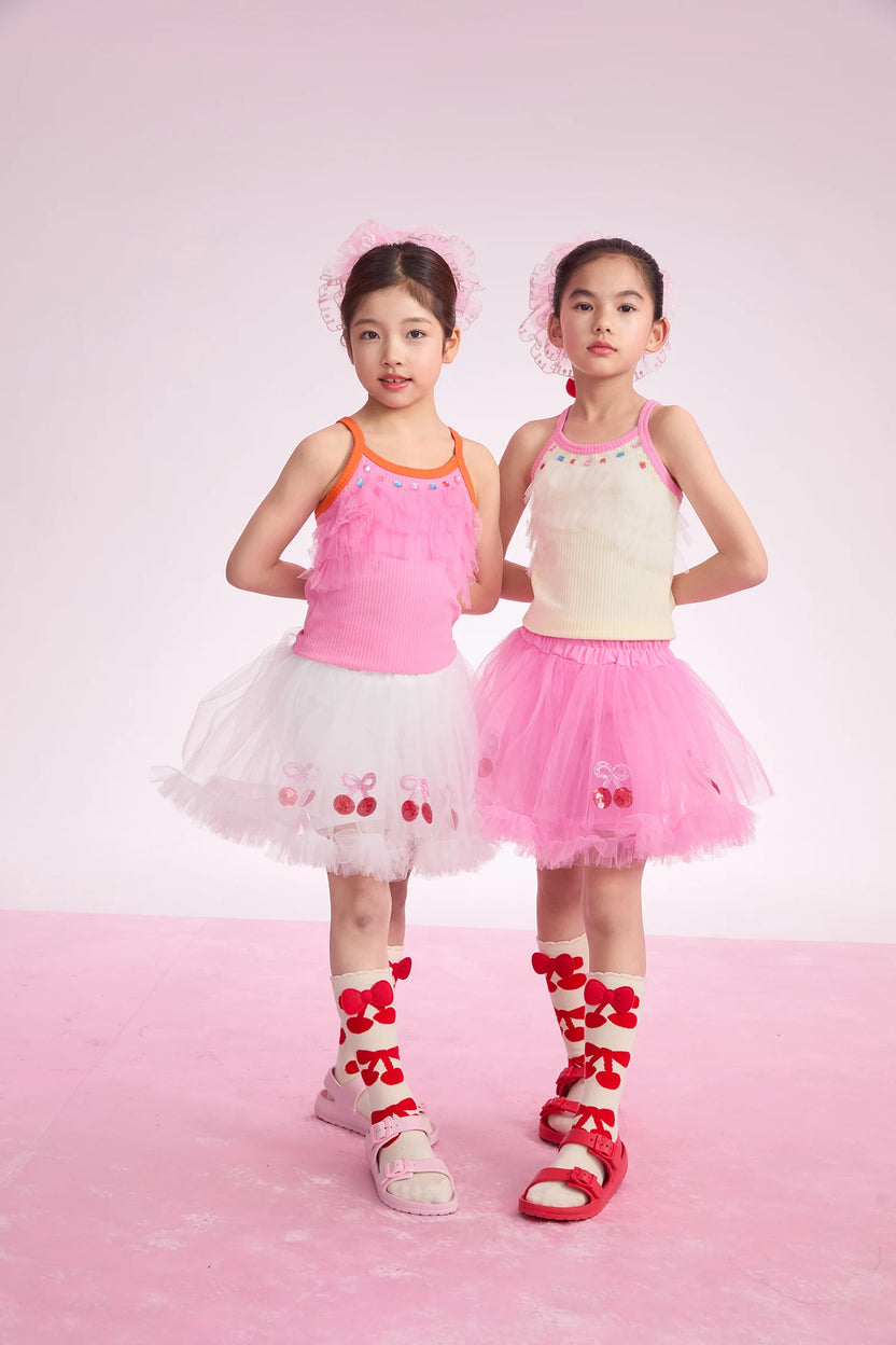 Lucky Cherry Tulle Ballet Skirt by Poco Blush, image 17