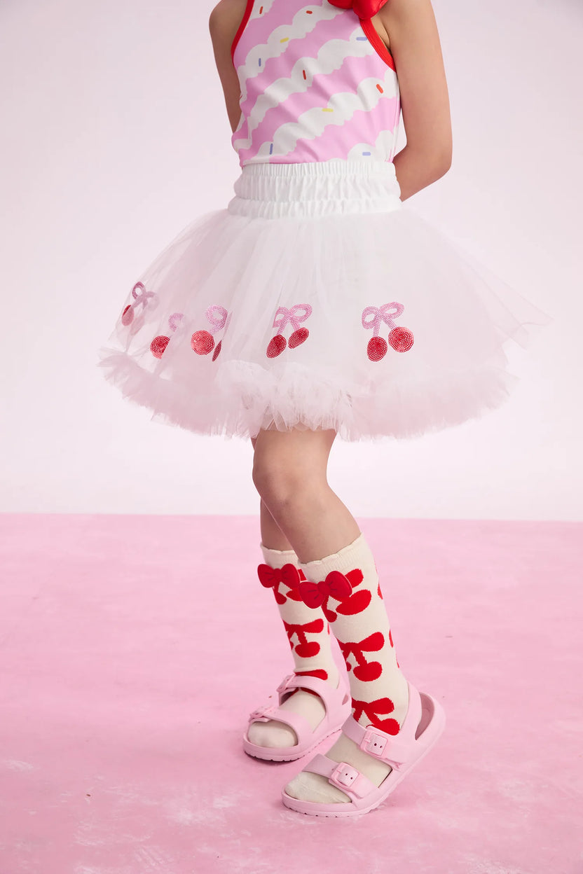 Lucky Cherry Tulle Ballet Skirt by Poco Blush, image 3
