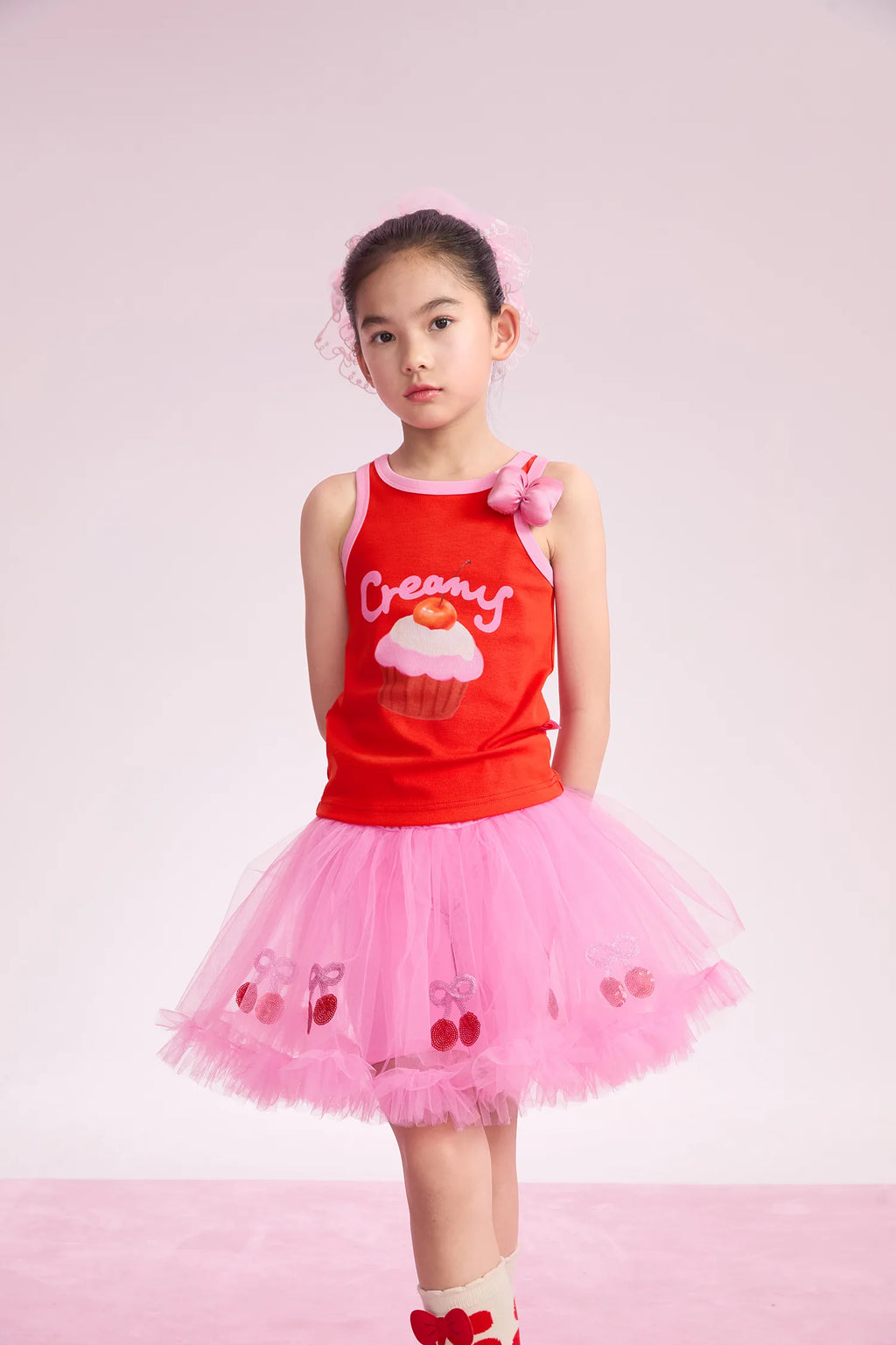 Poco Blush Lucky Cherry Tulle Ballet Skirt