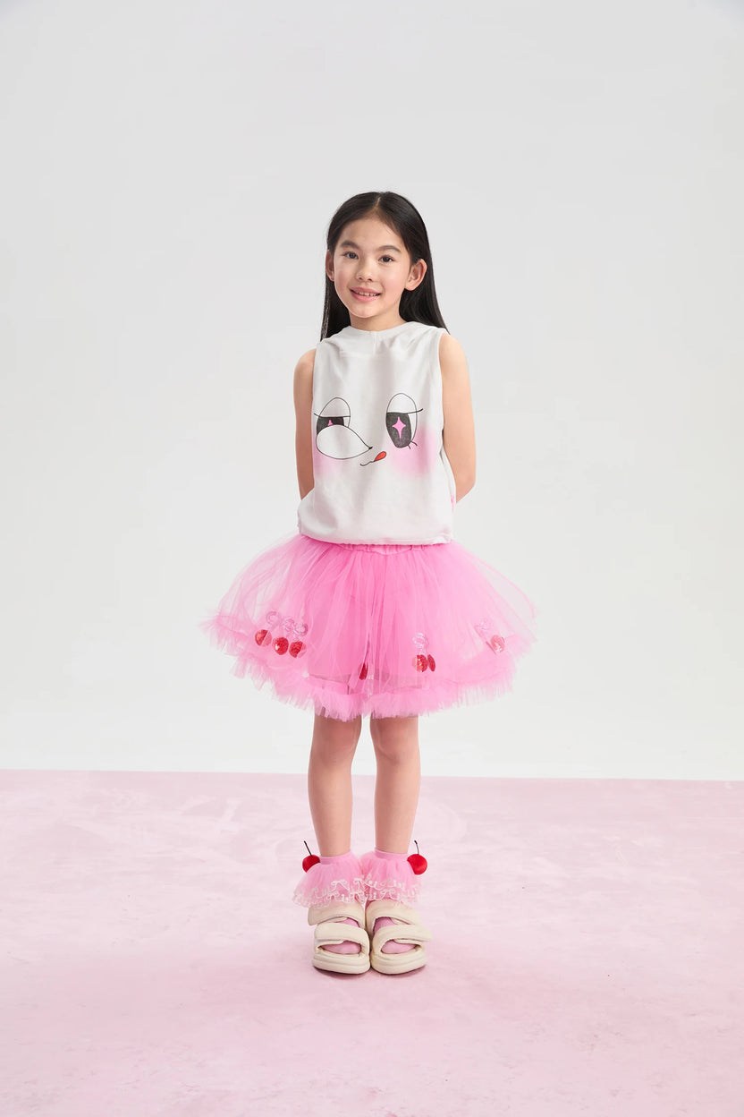 Lucky Cherry Tulle Ballet Skirt by Poco Blush, image 12