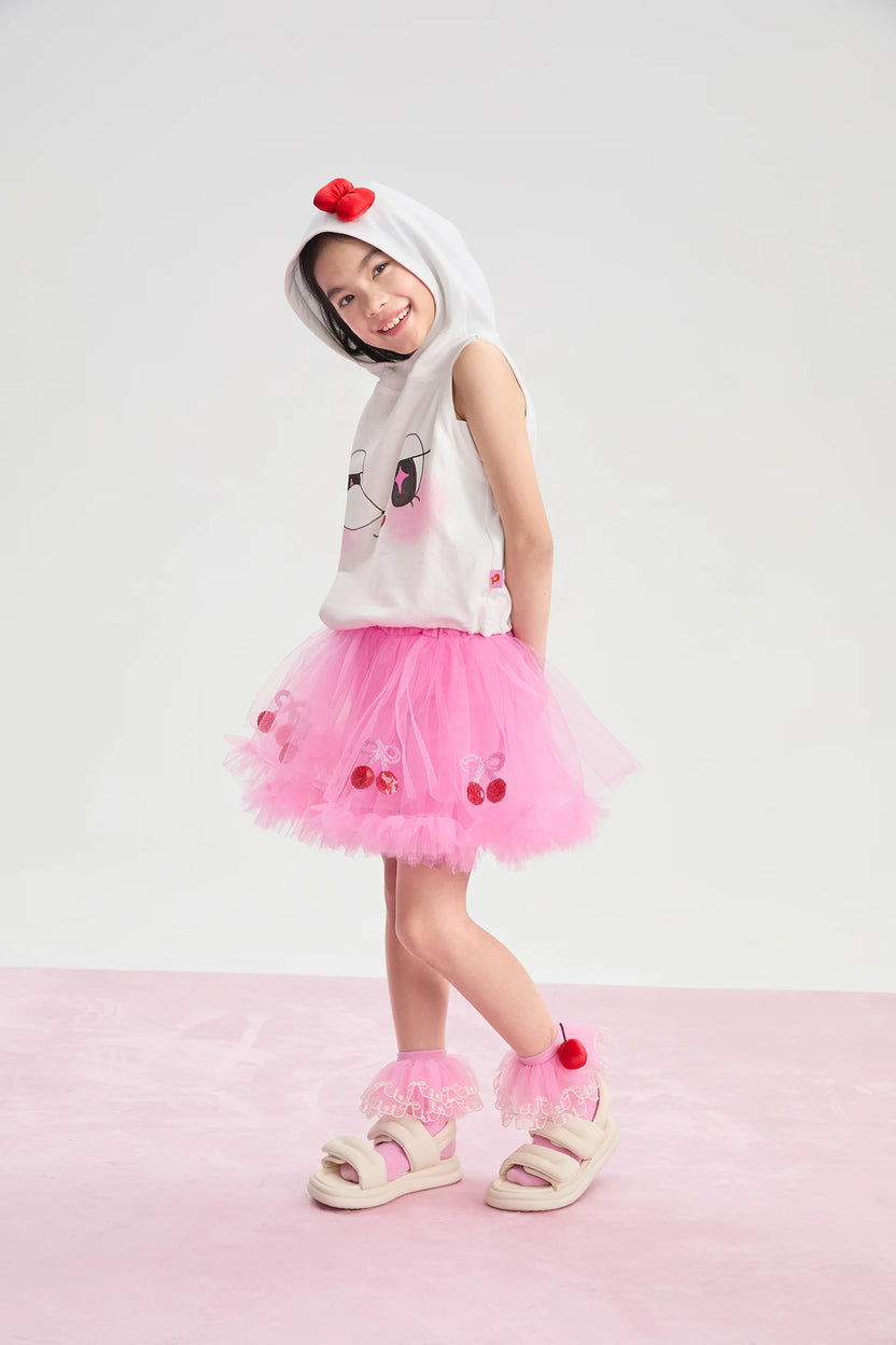Lucky Cherry Tulle Ballet Skirt by Poco Blush, image 14