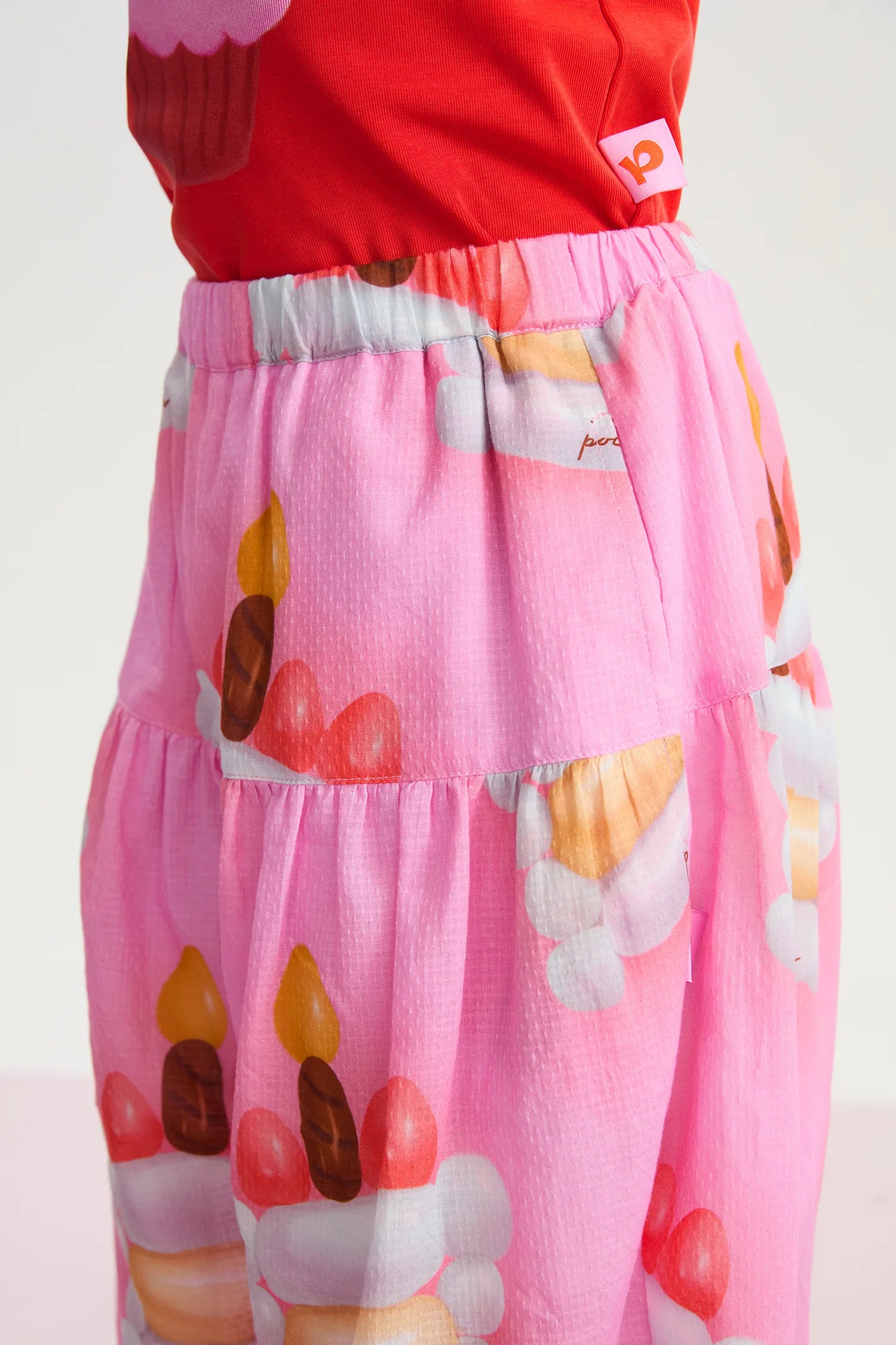 Balloon Cake Smocked-Hem Summer Pants by Poco Blush, image 8