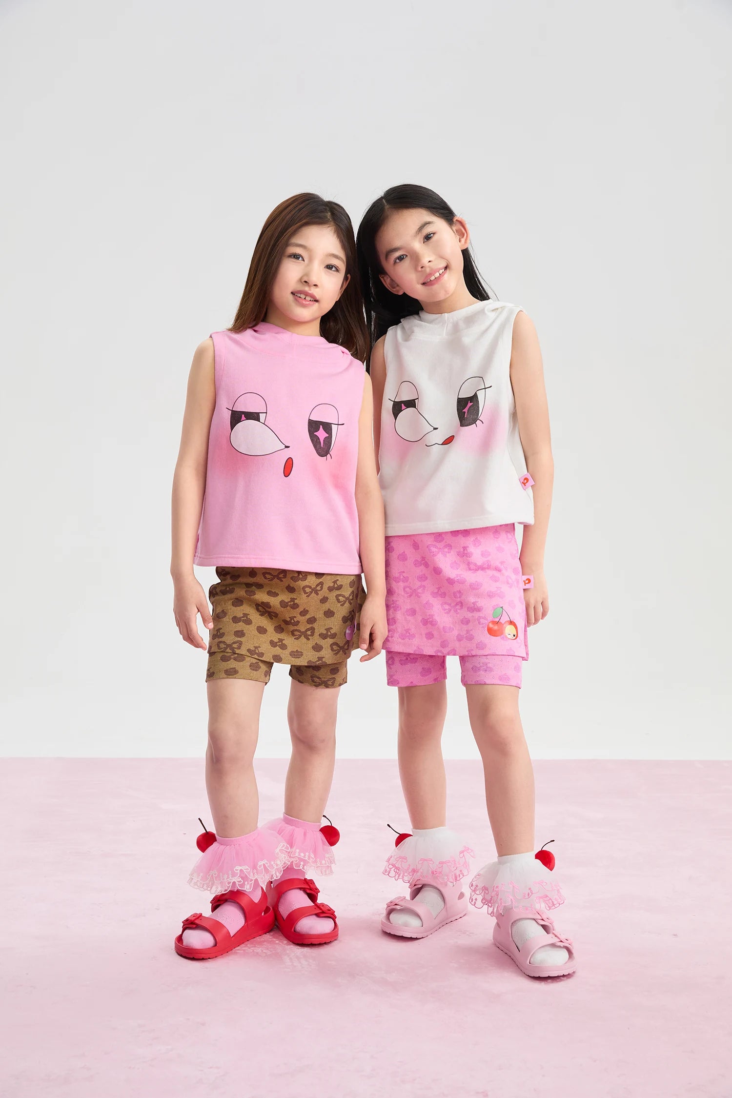 Poco Blush Lucky Cherry Embroidered Lace Ankle Socks