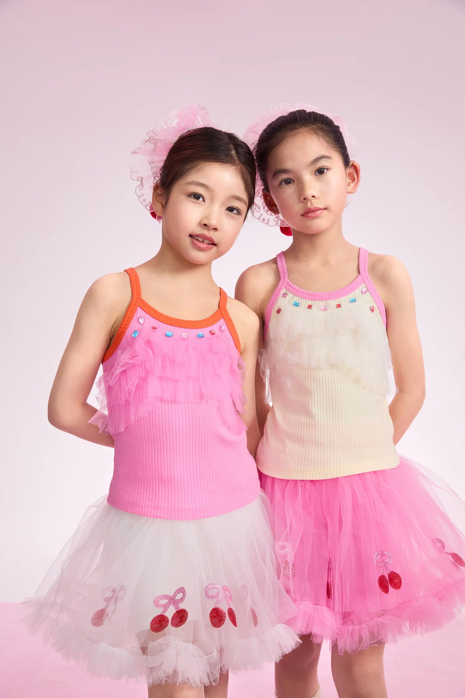 Poco Blush Lucky Cherry Embroidered Scrunchie