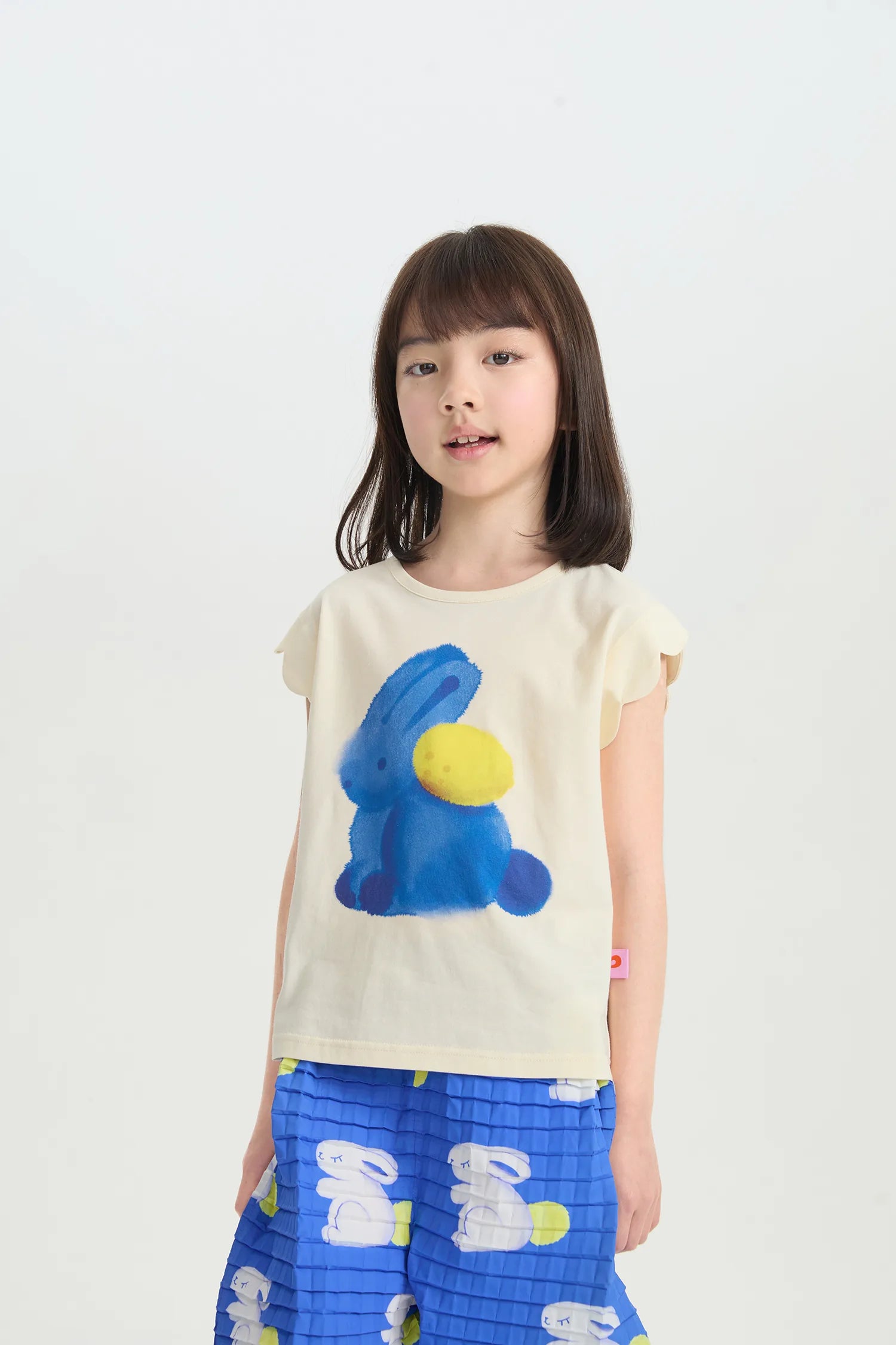 Bunny Ink-Wash Flutter Tee by Poco Blush, image 2
