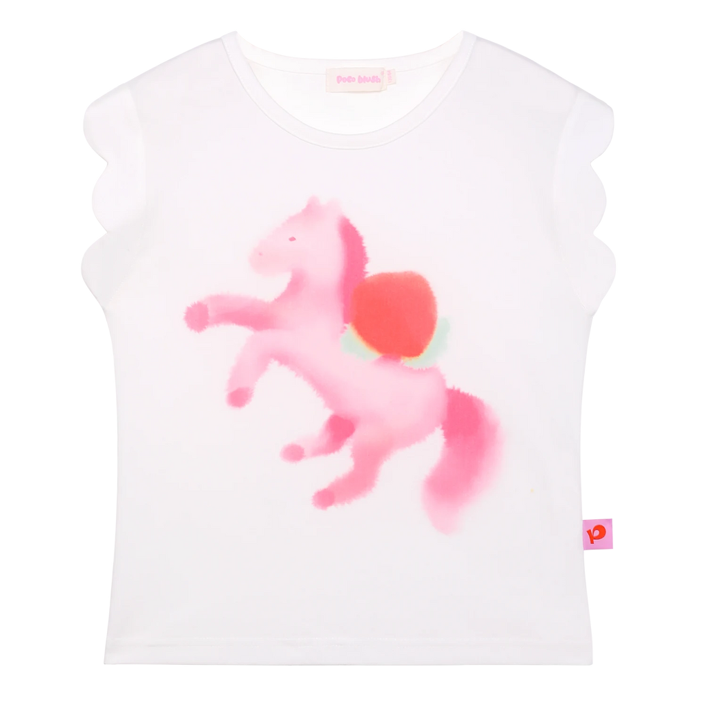 Pony Ink-Wash Flutter Tee by Poco Blush