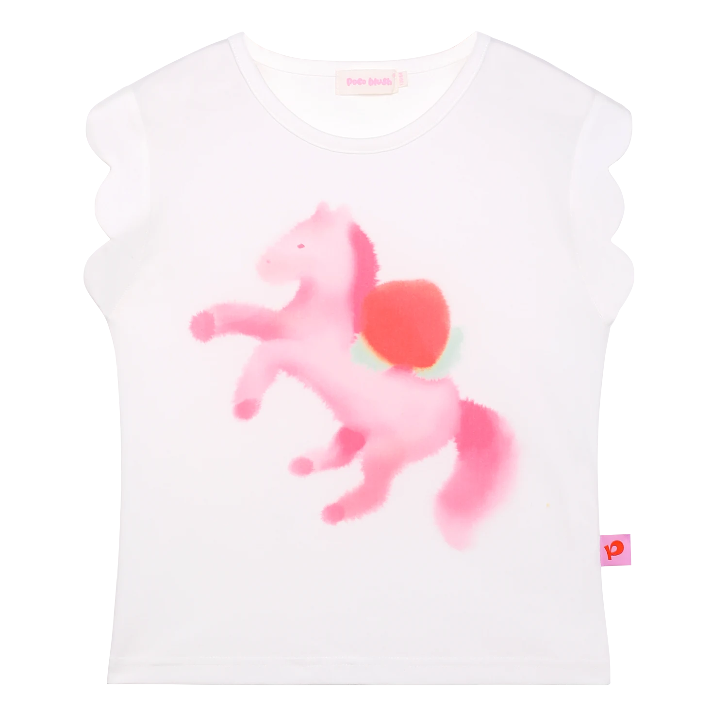 Pony Ink-Wash Flutter Tee by Poco Blush