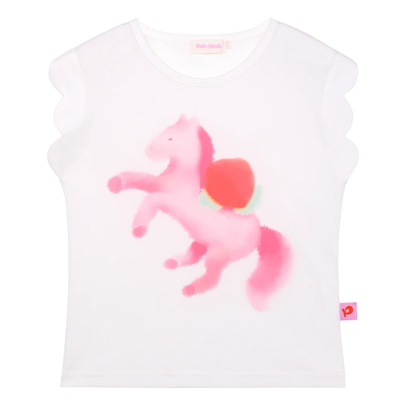 Pony Ink-Wash Flutter Tee by Poco Blush