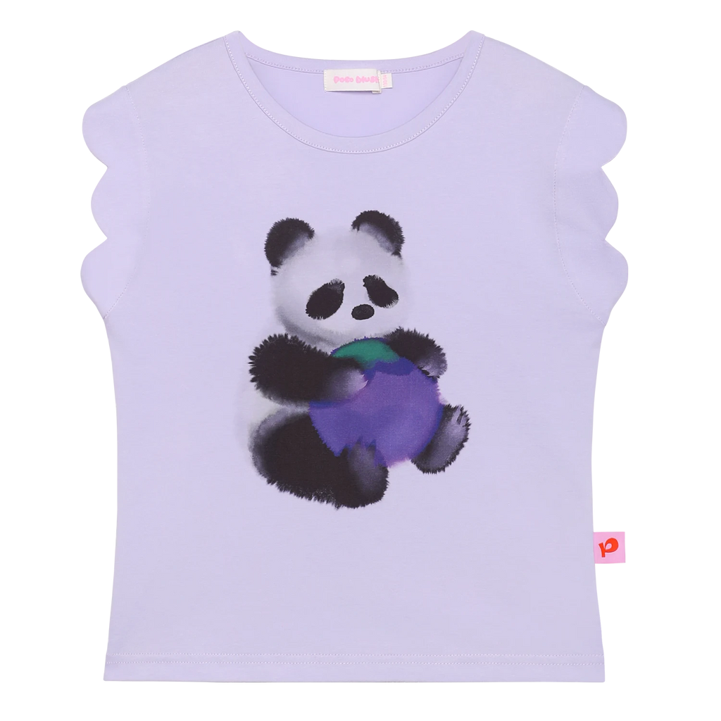 Panda Ink-Wash Flutter Tee by Poco Blush