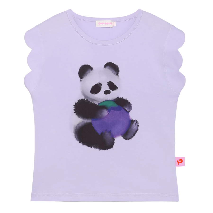 Panda Ink-Wash Flutter Tee