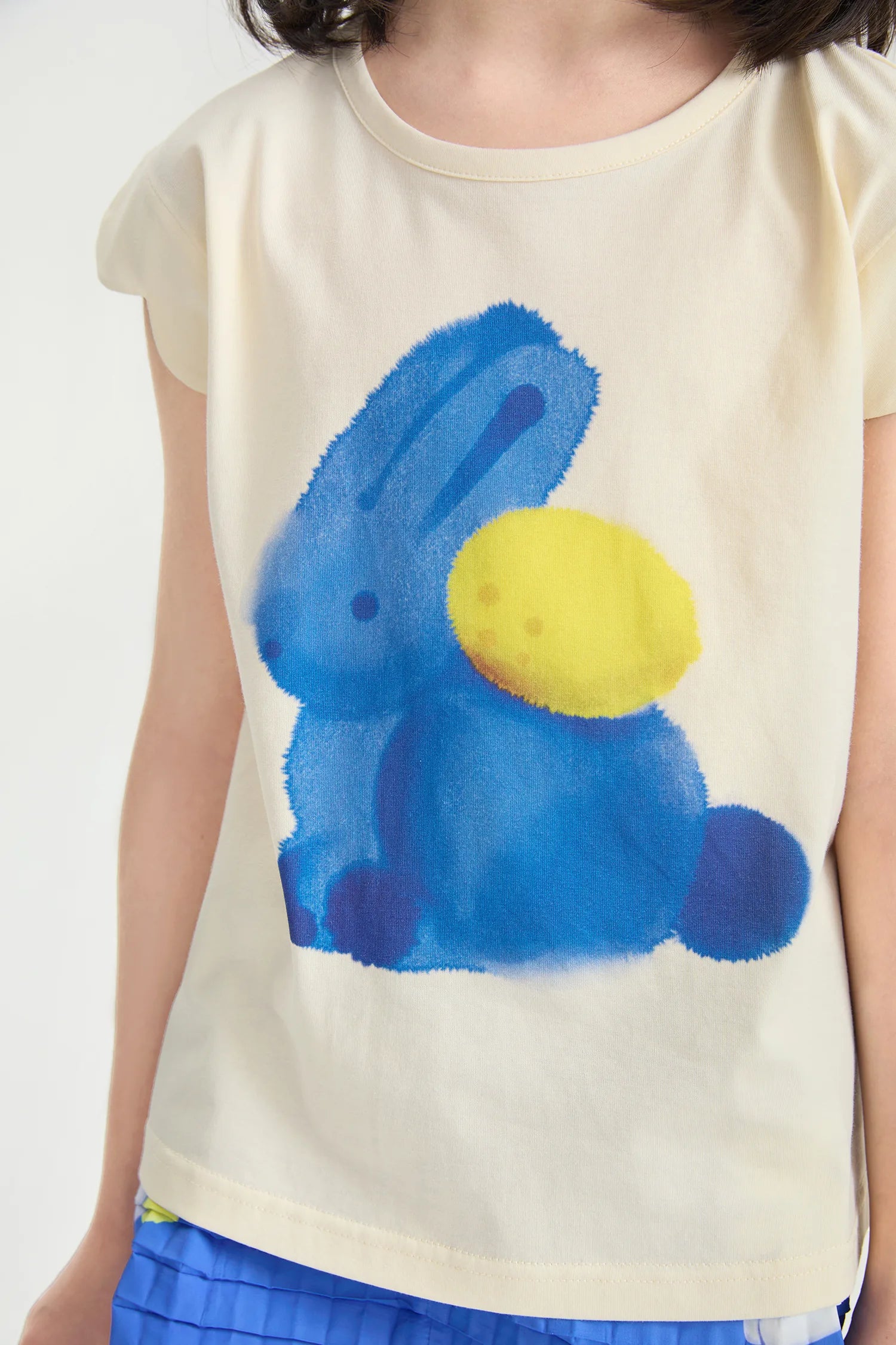 Bunny Ink-Wash Flutter Tee by Poco Blush, image 4