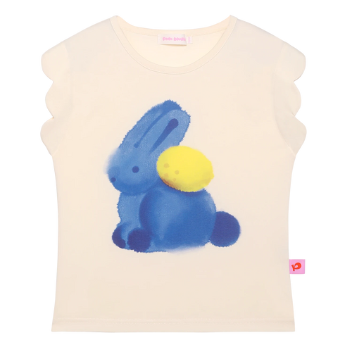 Bunny Ink-Wash Flutter Tee by Poco Blush