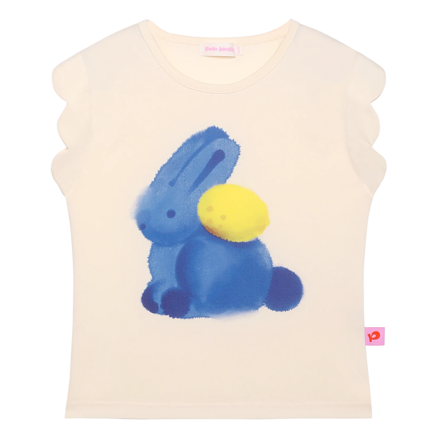 Bunny Ink-Wash Flutter Tee