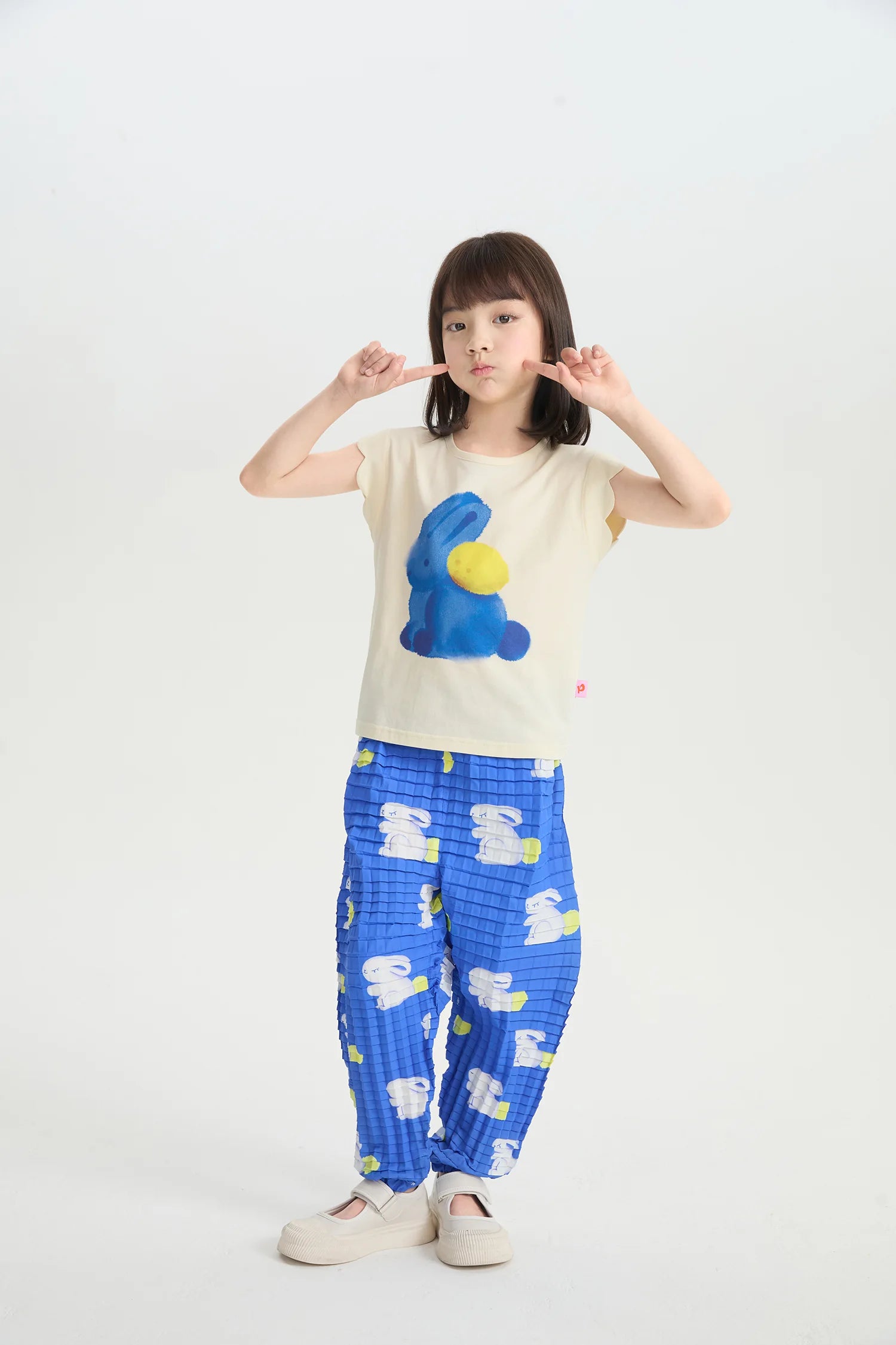Bunny Ink-Wash Flutter Tee by Poco Blush, image 5