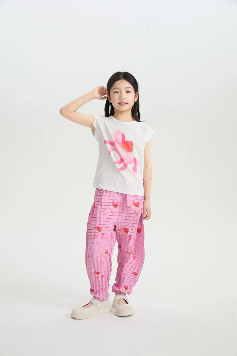 Pony Ink-Wash Flutter Tee by Poco Blush, image 5