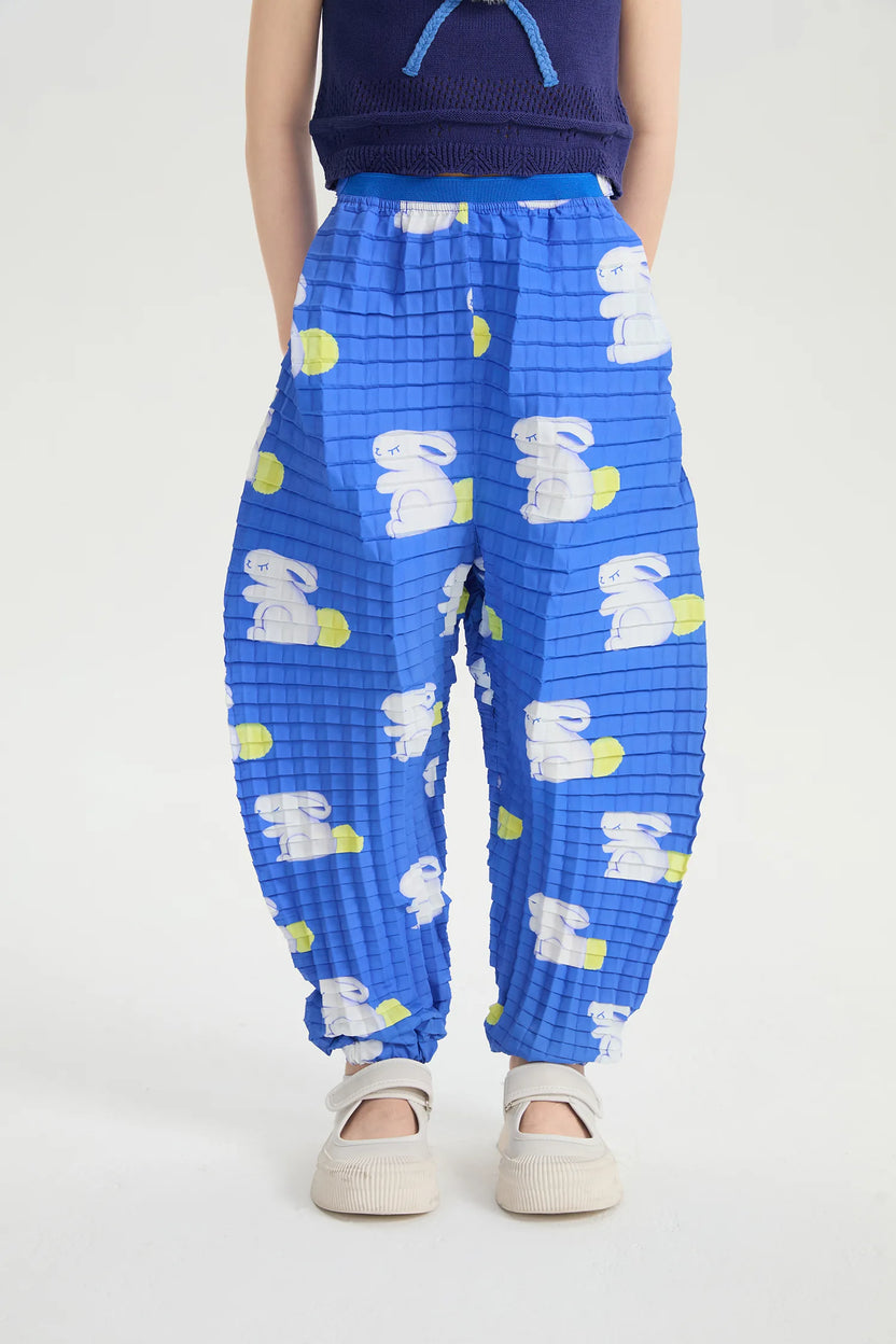 Bunny Duang Duang Pleated Pants by Poco Blush, image 2
